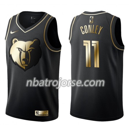 Män Memphis Grizzlies Tröja Mike Conley 11 Nike Svart Guld Edition Swingman